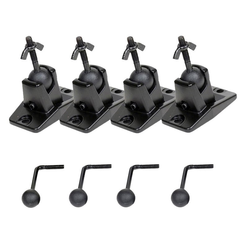 VideoSecu Universal Wall Ceiling Audio Mount for Home Theater Satellite Speaker - 4 Packs MS40B4 WN3 - Image 3